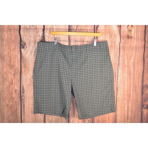 Callaway Men's Size‎ 40 Opti-Dri Gray Black Check Golf Shorts Stretch - Picture 1 of 4
